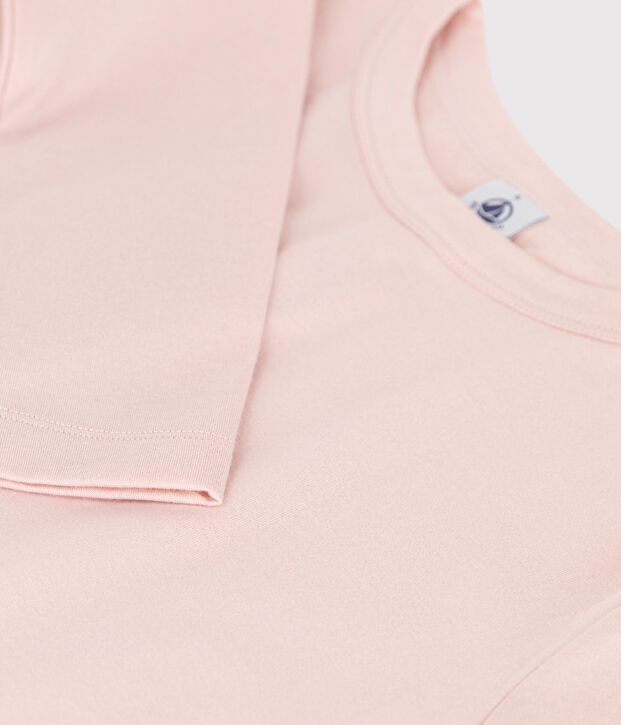 T-shirt L'ICONIQUE calda girocollo in cotone Donna rosa