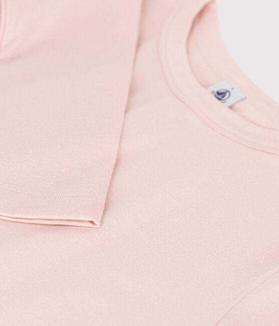 T-shirt L'ICONIQUE calda girocollo in cotone Donna rosa SALINE