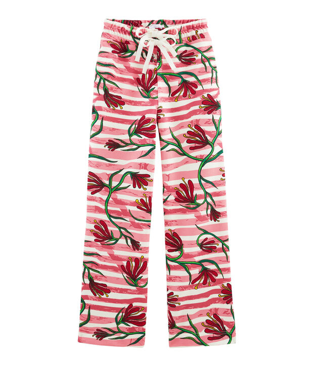 Pantalone bianco/multicolore