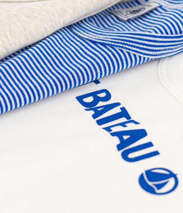 Confezione da 3 canottiere bambino in cotone multicolore