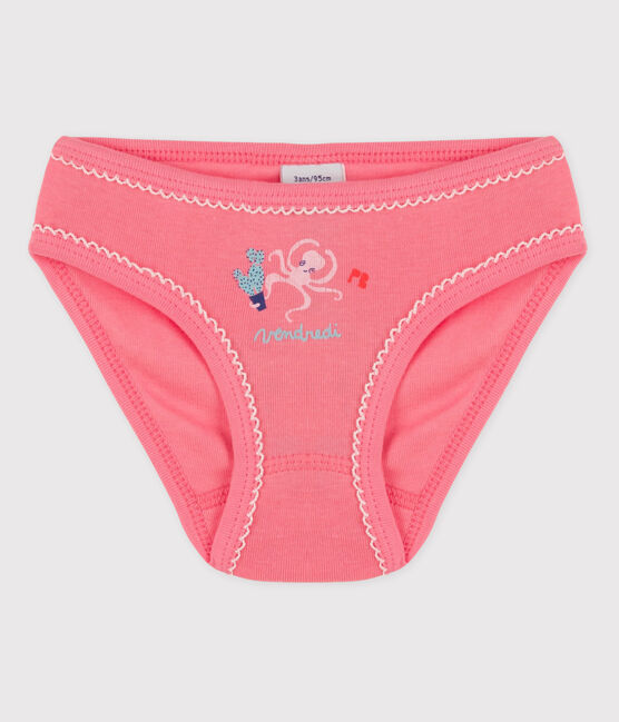 La mutandina in cotone per bambina rosa GRETEL