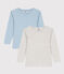 Confezione da 2 t-shirt in cotone a maniche lunghe bambino variante 1