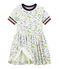 Abito bambina bianco/multicolore