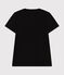 T-shirt LE DROIT scollo a V in cotone Donna nero BLACK