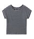 T-shirt donna in lino a righe