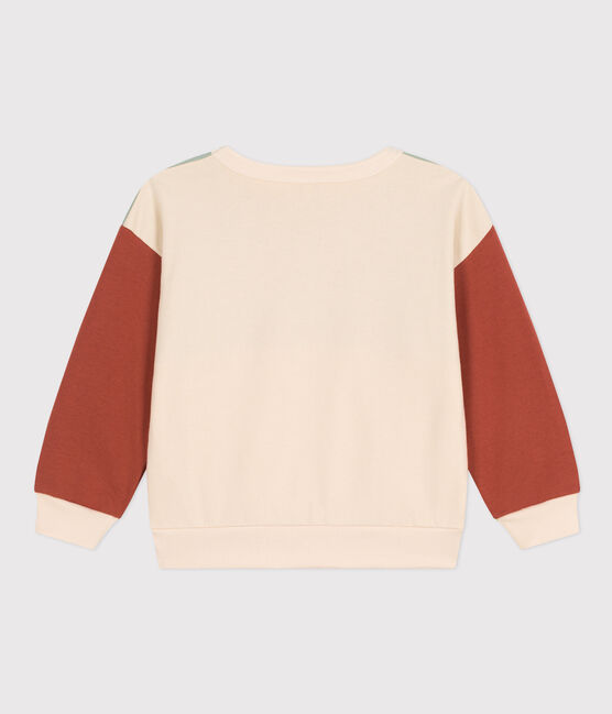 Felpa in tessuto felpato colorblock bambino bianco AVALANCHE/ MULTICO