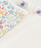 Confezione da 2 canottiere bambina con spalline in cotone a fiori variante 1