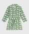 Vestaglia in pile con stampa bambino SAULE/ MARSHMALLOW