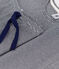 Pigiama donna in cotone millerighe blu SMOKING/bianco MARSHMALLOW
