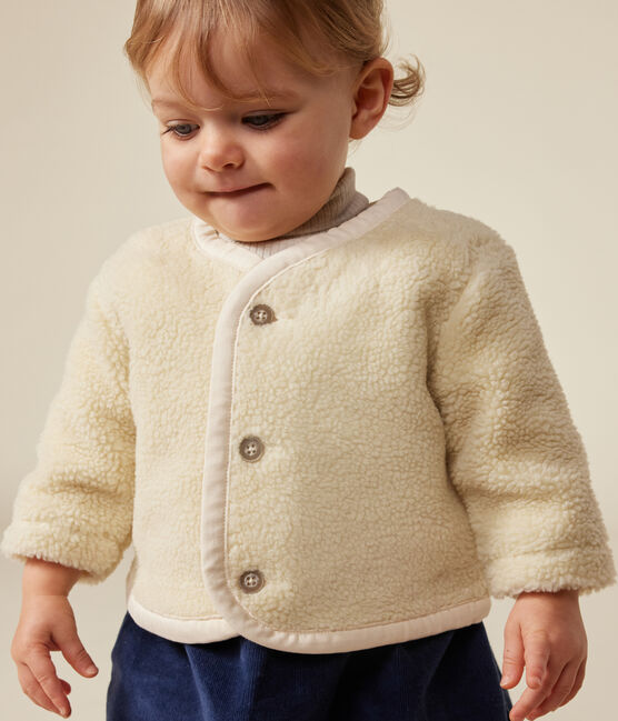 Giacca in sherpa neonato ecru AVALANCHE