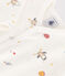 Pigiama senza piedini in cotone neonato bianco MARSHMALLOW/bianco MULTICO