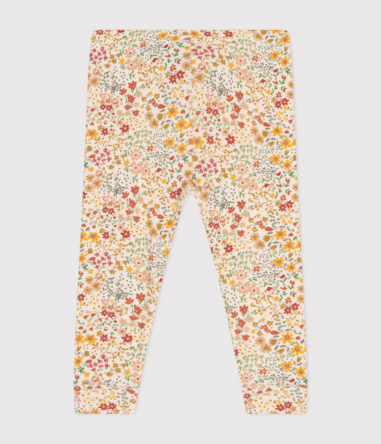 Leggings in cotone neonato bianco AVALANCHE/ MULTICO