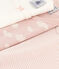 Confezione da 3 t-shirt bambina a maniche corte in cotone con nuvolette variante 1