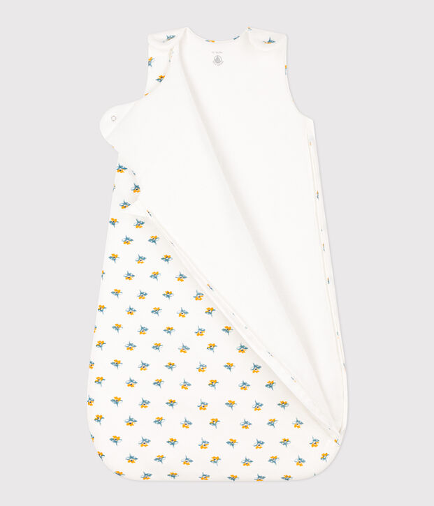 Sacco nanna a fiori in cotone TOG 2 bianco/multicolore