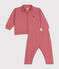 Set felpa e pantaloni neonato rosa ROSEWOOD
