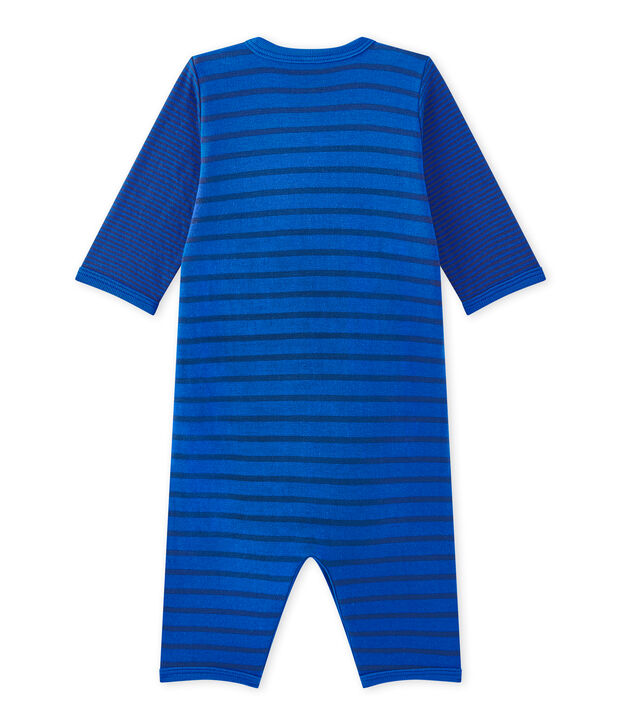 Tutina senza piedi beb&egrave; bambino blu/blu
