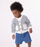 Cardigan in jersey spesso neonato bianco MARSHMALLOW/blu SMOKING