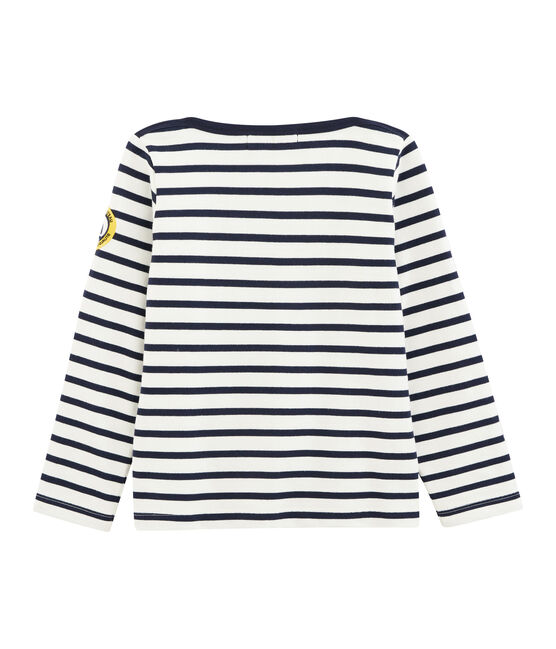 Marinière bambino bianco MARSHMALLOW/blu SMOKING