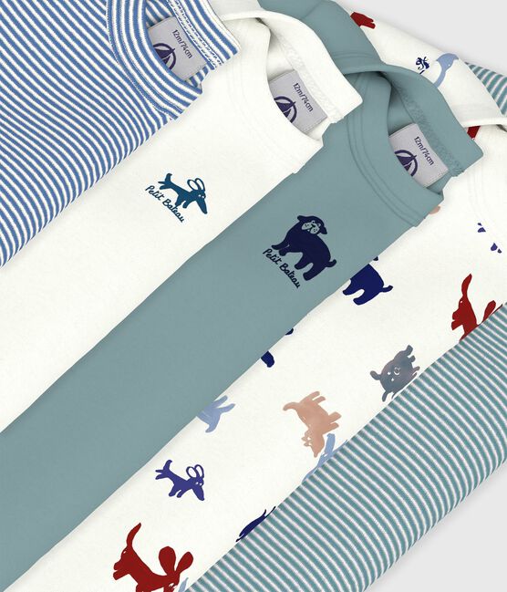 Set di body a maniche lunghe in cotone con stampa neonato variante 1