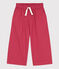 Pantaloni in serge di cotone bambina rosa PAPI