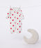 Tutina e sacco nanna in cotone con colletto a cuori rossi neonato bianco MARSHMALLOW/rosso TERKUIT