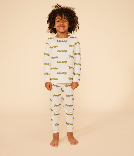Pigiama fantasia animalier in cotone bambino bianco AVALANCHE/ MULTICO
