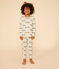 Pigiama fantasia animalier in cotone bambino bianco AVALANCHE/ MULTICO