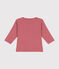 T-shirt bebè a maniche lunghe in cotone rosa ROSEWOOD