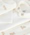 Set regalo 3 pezzi in cotone con orsetto stampato neonato MARSHMALLOW/ BRUN