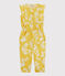 Tutina bambina in popeline stampato giallo ORGE/bianco MARSHMALLOW