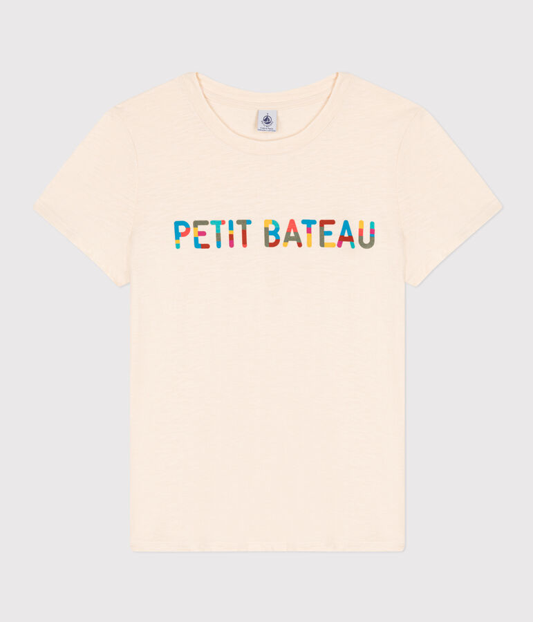 T-shirt LE DROIT girocollo in cotone Donna ecru