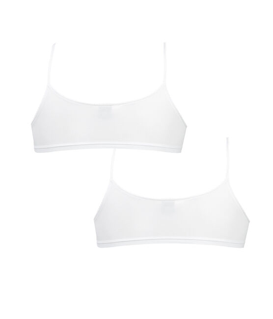 Duo brassière bambina bianco LOT