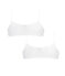 Duo brassière bambina bianco LOT