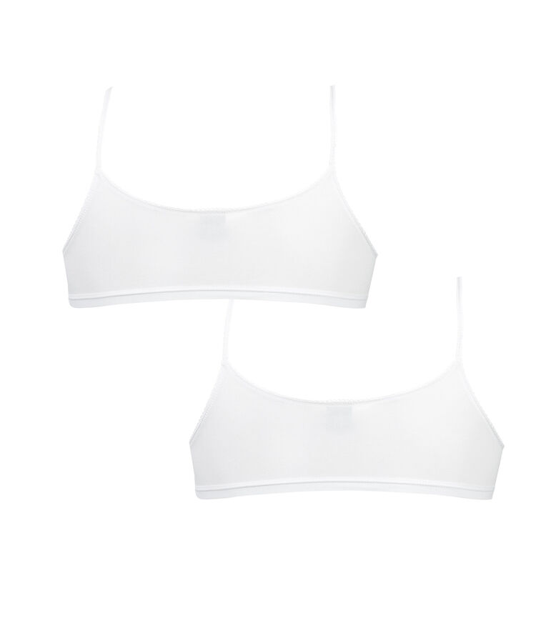 Duo brassi&egrave;re bambina bianco