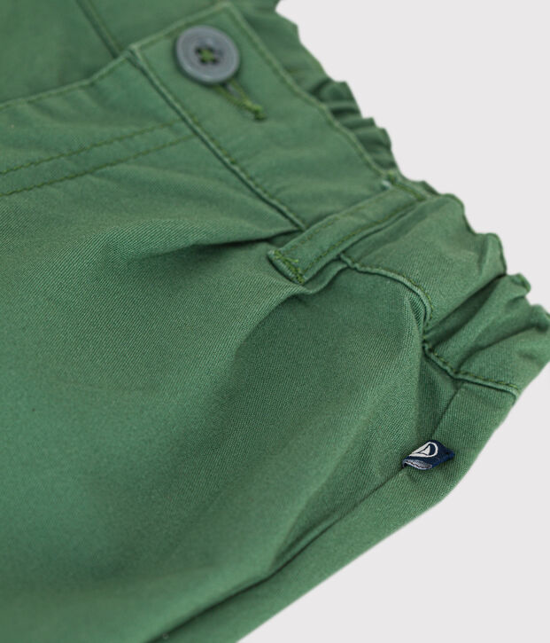 Pantaloni in serge neonato verde