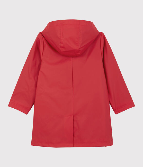 Trench con cappuccio bambina rosso TERKUIT