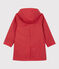 Trench con cappuccio bambina rosso TERKUIT