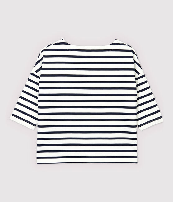 Marinière Donna bianco MARSHMALLOW/blu SMOKING