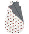 Sacco nanna reversibile bebè maschio a costine bianco MARSHMALLOW/bianco MULTICO