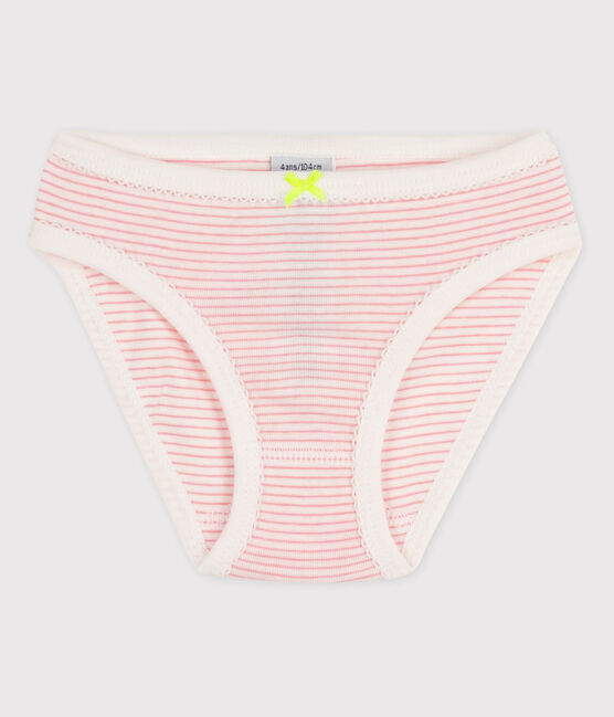 La mutandina in cotone per bambina bianco MARSHMALLOW/rosa GRETEL
