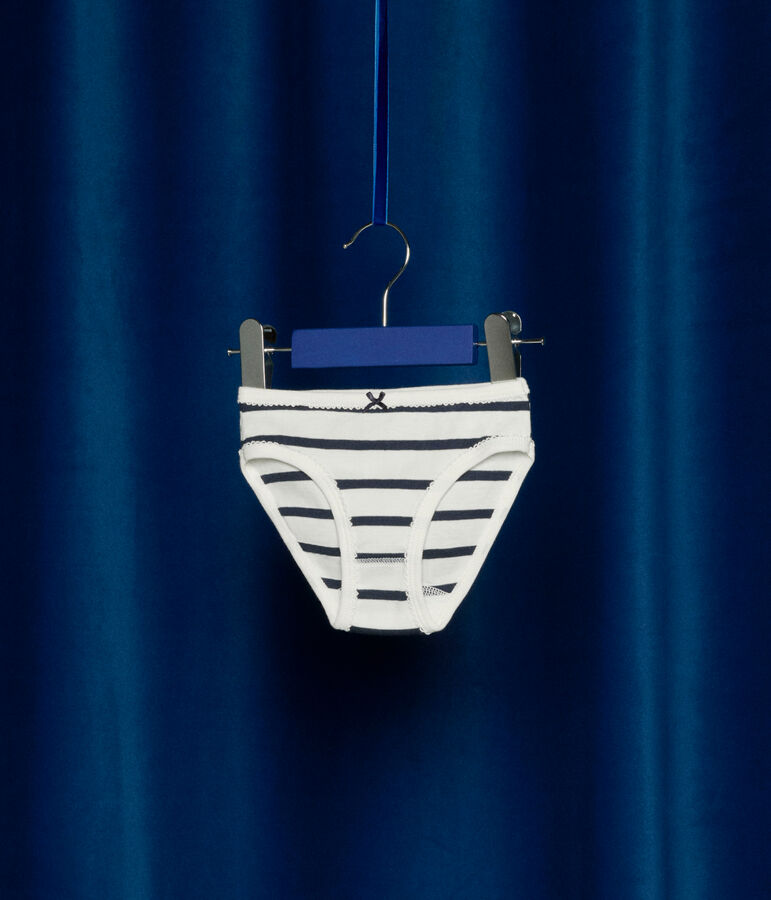 Confezione da 3 slip a righe bambina variante 1