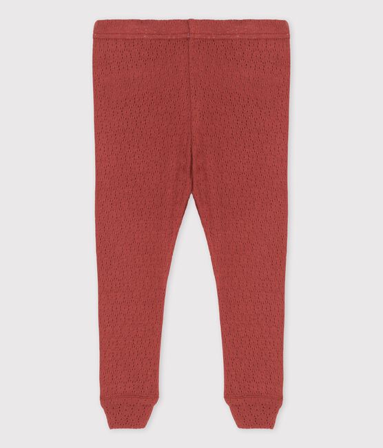 Leggings in maglia traforata per bebè marrone OMBRIE