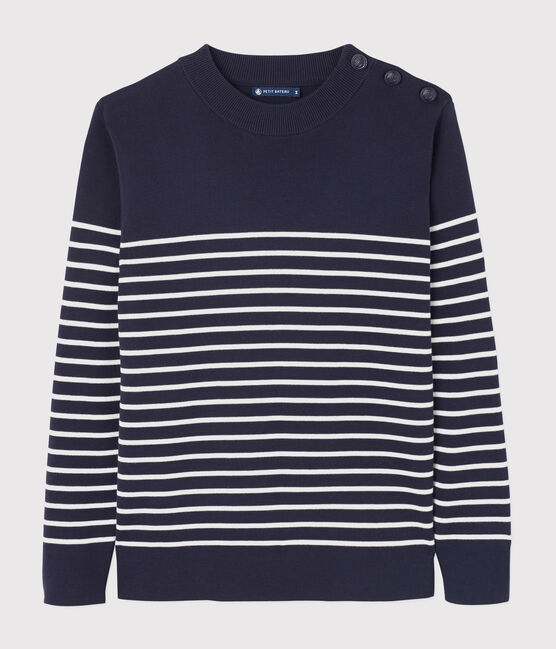 Pull marinaro Uomo blu SMOKING/bianco MARSHMALLOW