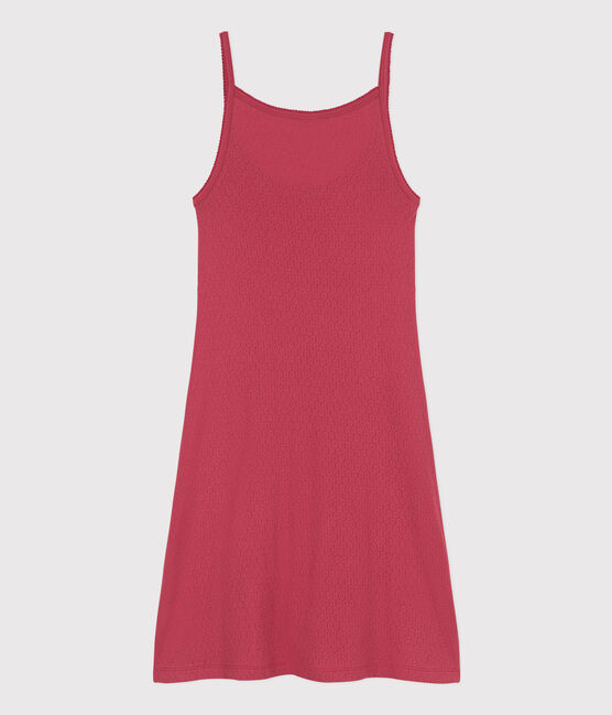 Camicia da notte tinta unita in cotone traforato donna rosa PAPI