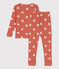 Pigiama snugfit cuore bambina in cotone rosa BRANDY/bianco MARSHMALLOW