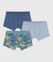 Set di boxer in cotone con stampa in vita bambino variante 1