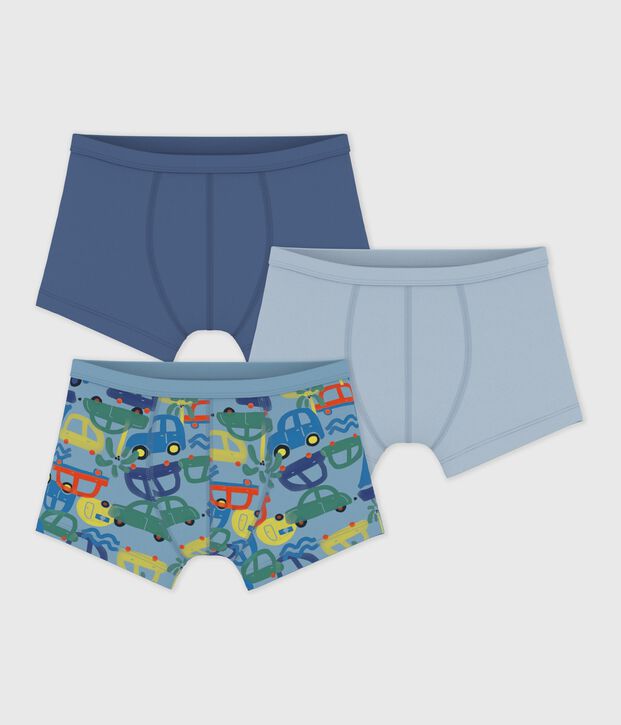 Set di boxer in cotone con stampa in vita bambino multicolore