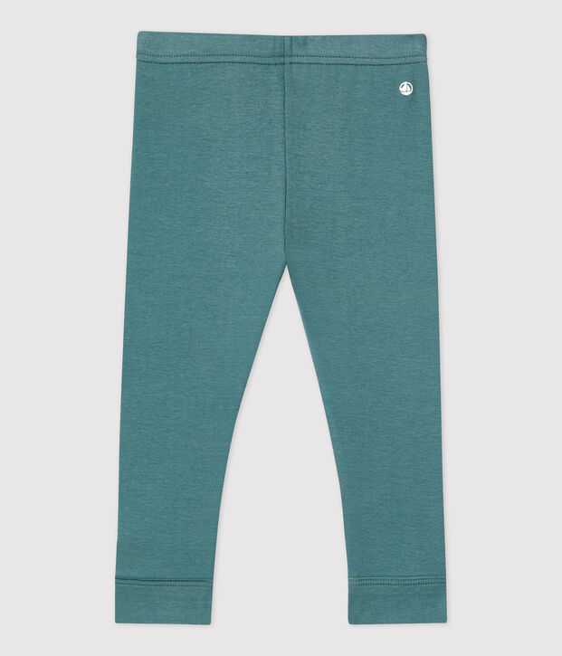 Leggins per beb&egrave; in cotone biologico verde