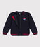 Letter jacket in jersey spesso per bambino blu SMOKING