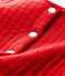 Cardigan in tubique trapuntato neonata rosso TERKUIT